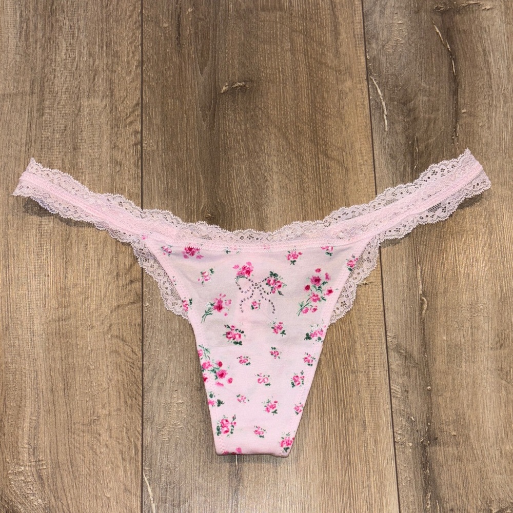 LoveShackFancy X PINK Thong Panty